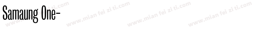 Samaung One字体转换